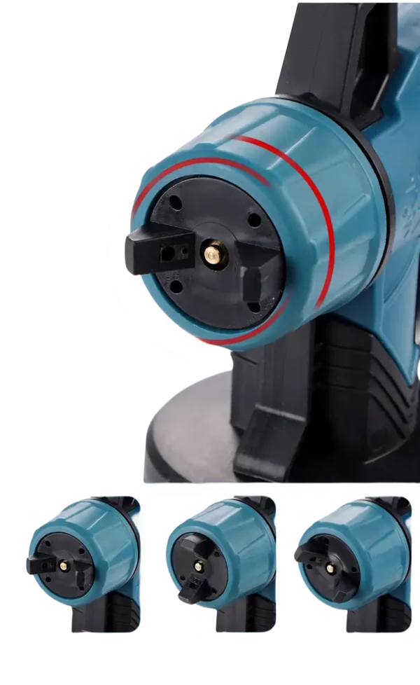 24V Battery Powered Automatic HVLP Cordless Paint Sprayer Gun - Imagen 3
