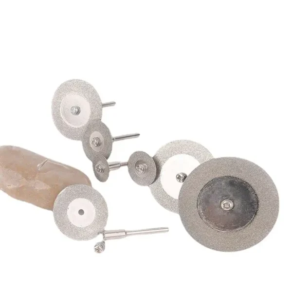 Rueda de corte de diamantes 10 piezas con mandril de 2 piezas para herramientas rotativas - Imagen 2