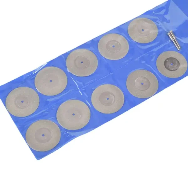 Rueda de corte de diamantes 10 piezas con mandril de 2 piezas para herramientas rotativas
