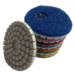 Diamante Disc de la almohadilla de pulido seco húmedo para la almohadilla para la piedra de granito de mármol de hormigón